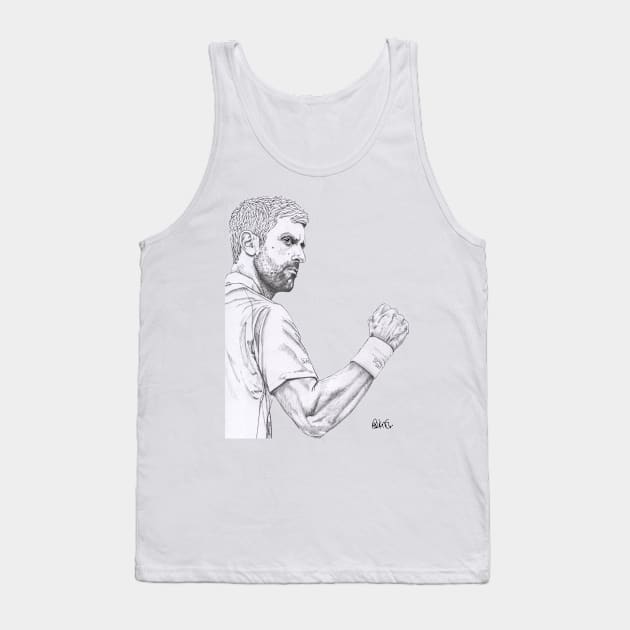 Tennis Djokovic Tank Top by paulnelsonesch